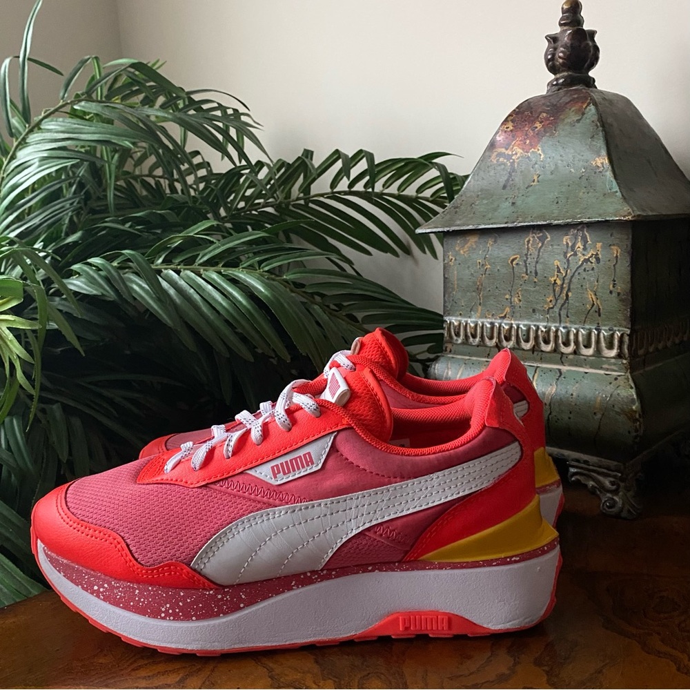 Puma Cruise Rider Brain Freeze Coral Red Blast Sneakers
